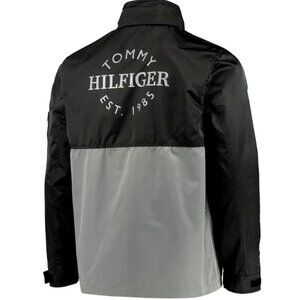 Tommy Hilfiger Super Bowl LVI Anorak Hoodie Quarter-Zip Jacket Black Men's 2XL